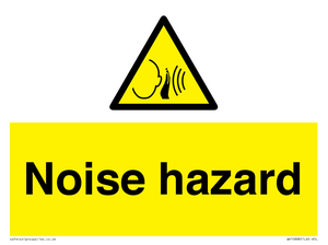 Warning: Noise hazard